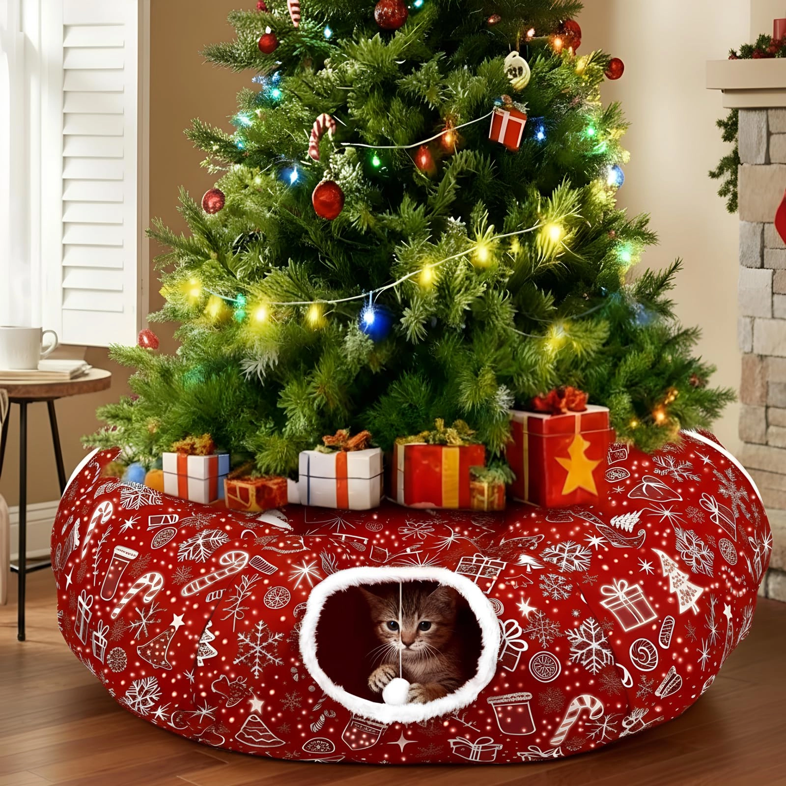 Cat Tunnel - thick Oxford fabric