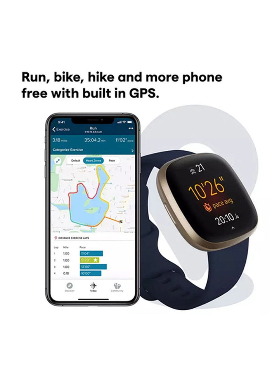 (Renewed) Versa 3 40mm Aluminium GPS