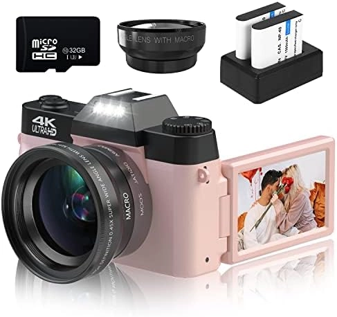 VETEK 4K 48MP Vlogging Camera