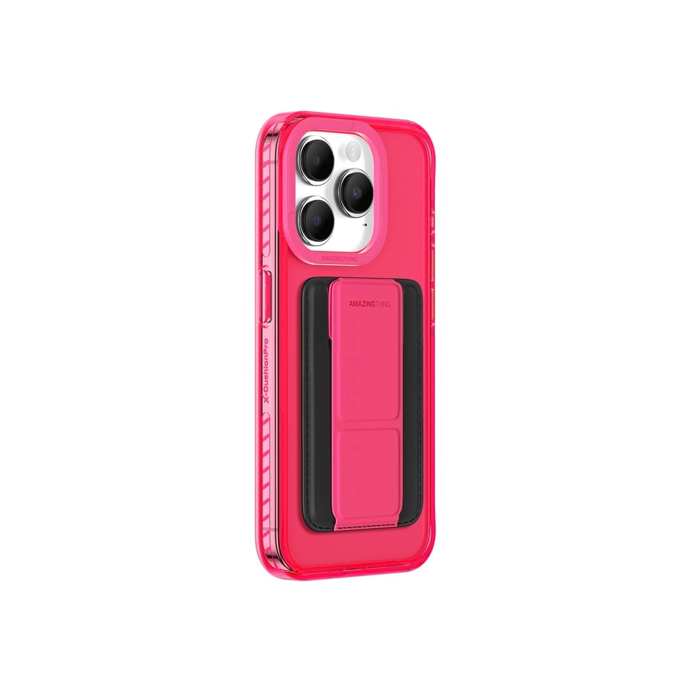 AMAZINGthing Titan Pro Neon Mag Wallet Drop Proof Case for Apple iPhone 15 Pro