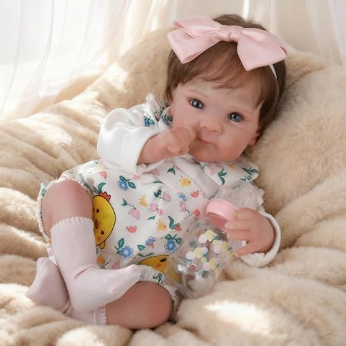 Reborn Baby Doll - 18 Inch Weighted Cloth Body Girl Ages 3+