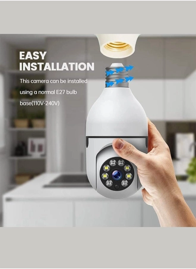 Light Bulb Security Camera 1080P