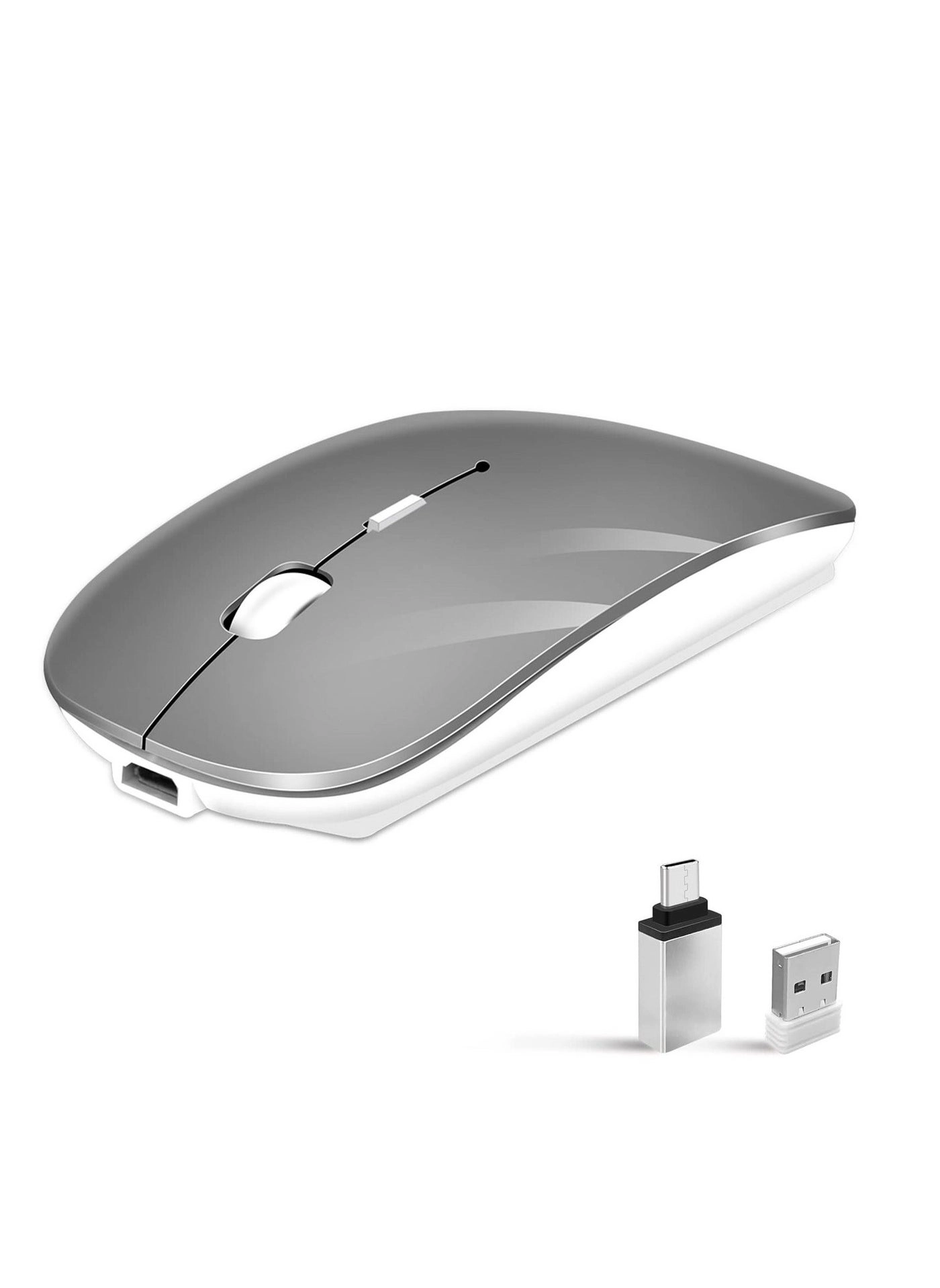 Dual-Mode Silent Cordless Mouse - Wireless