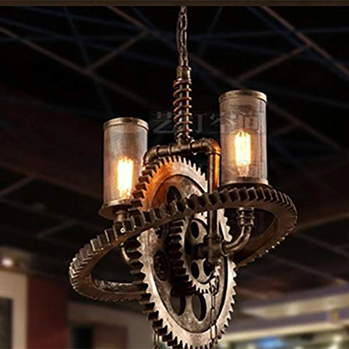 2 Head E27 Loft Retro Industrial Style Chandelier