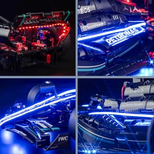 LED Light Set for LEGO Mercedes AMG F1 W14 E Performance 42171 - Copper 1 5V