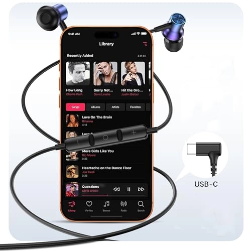 USB C Earbuds Wired Earbud