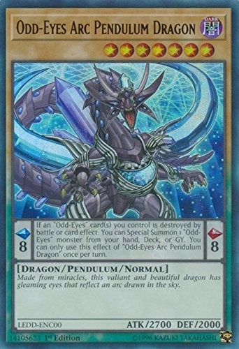 Yu-Gi-Oh! Odd-Eyes Arc Pendulum Dragon - LEDD-ENC00