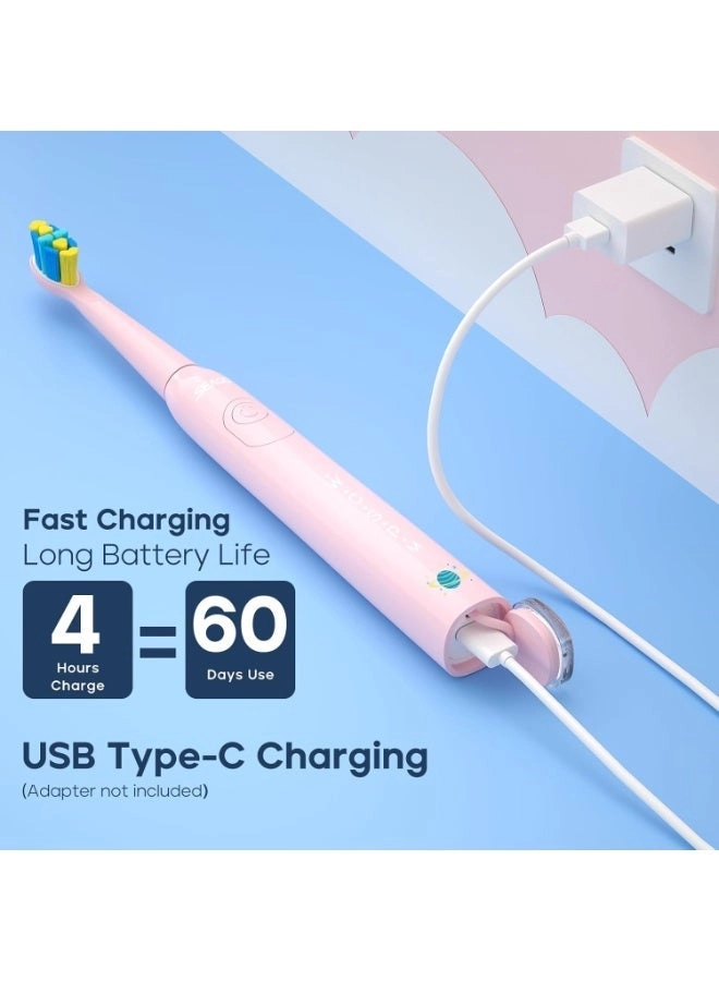 Kids Electric Toothbrush - 8 Brush Heads 5 Modes