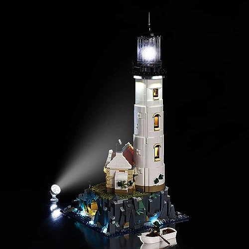 LED Lighting Set - Compatible with Lego 21335 Ideas Motorised Lighthouse Remote control version