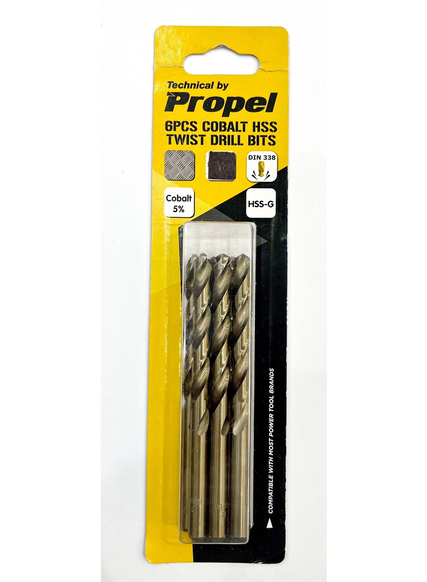 Kingroy Cobalt HSS Drill Bits Granded - 6pc/card 7.0 x 109mm