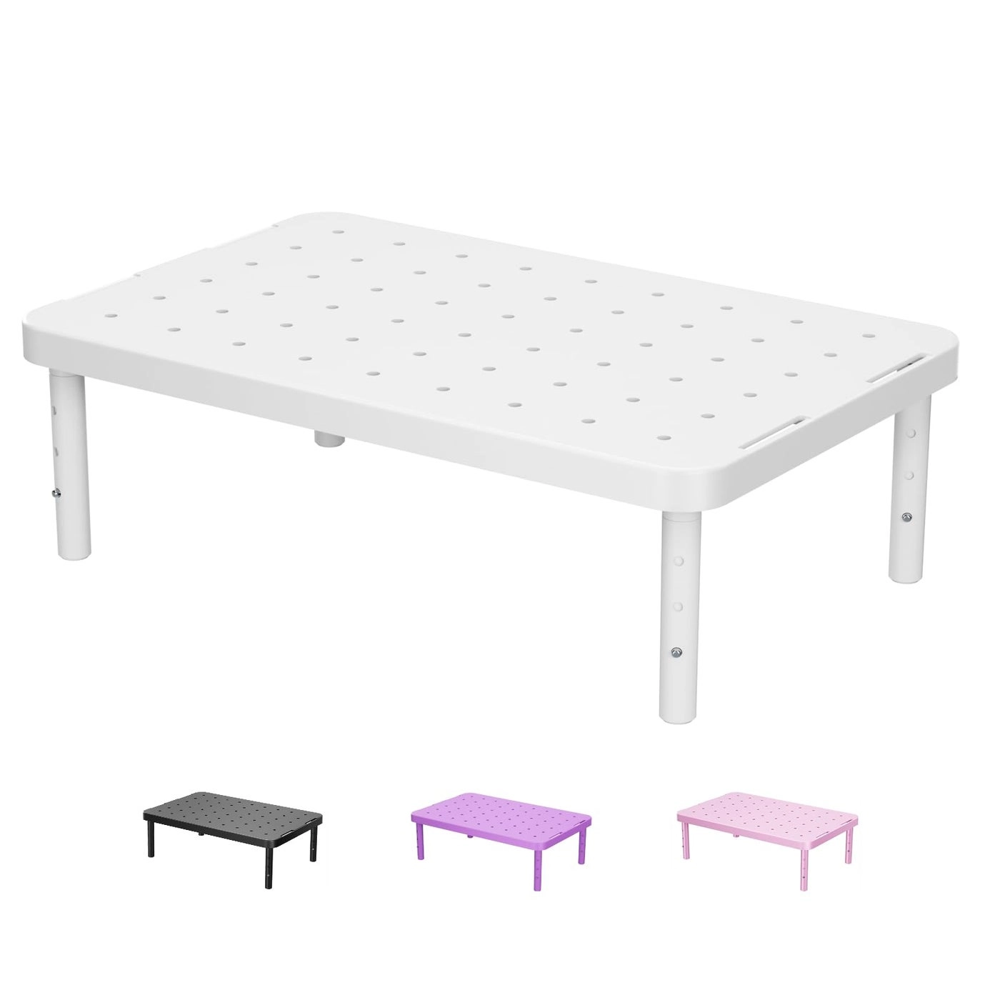 Monitor Stand - Adjustable Laptop Riser Underneath Storage