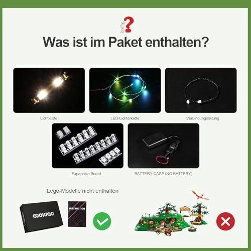 LED Lighting Kit for Lego 10354 - Light Only Battery USB