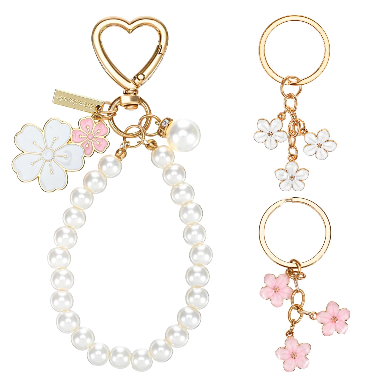 peovlvn Cute Keychains - Flowers Pearl