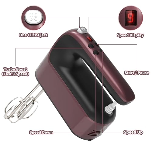 9Speed Digital Hand Mixer - 400W