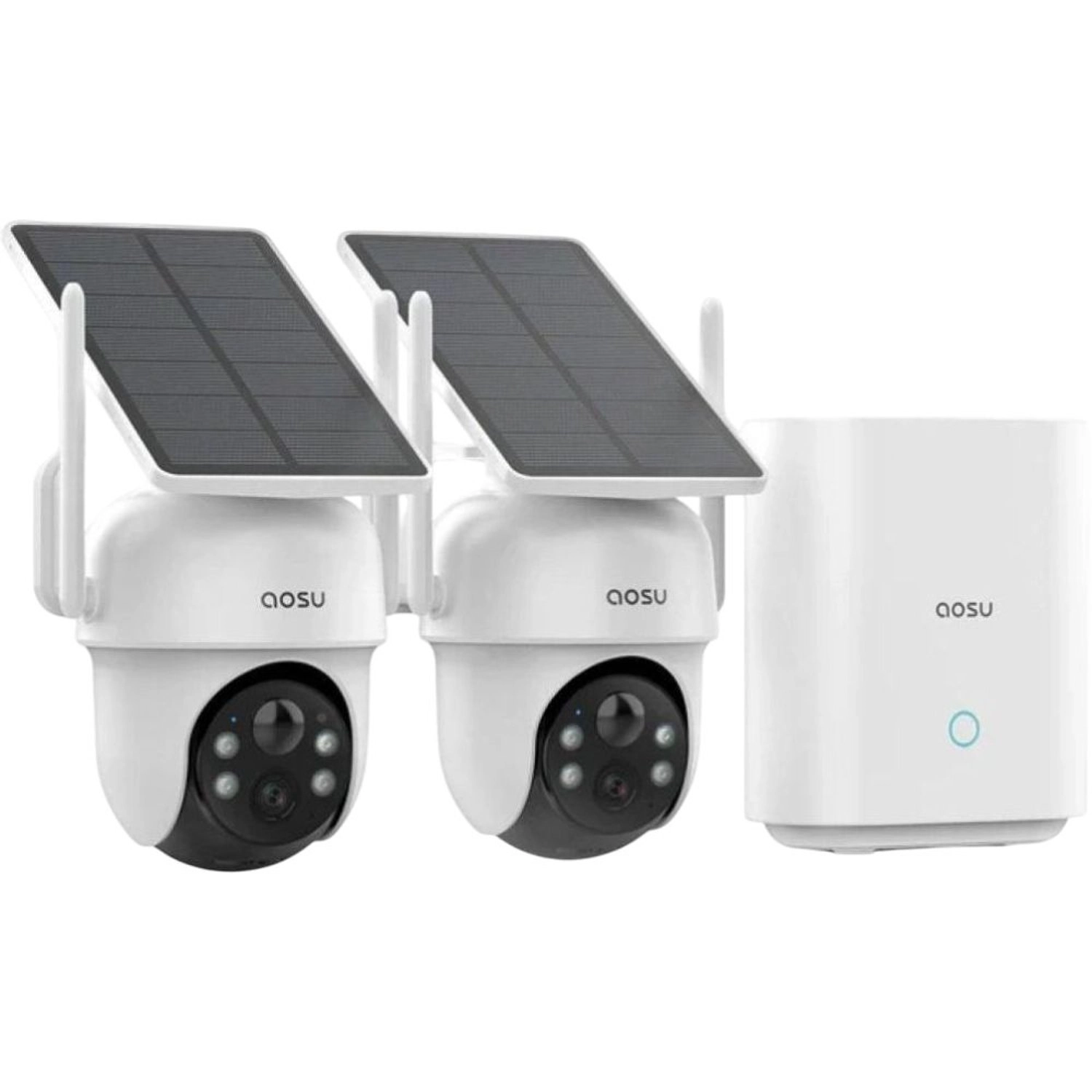 Solar Security Cameras - 2 2K QHD
