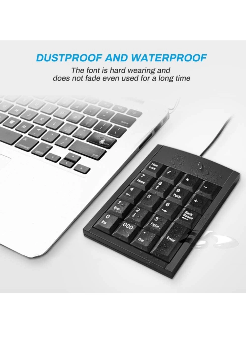 Numeric Keypad - 19 Keys USB Black
