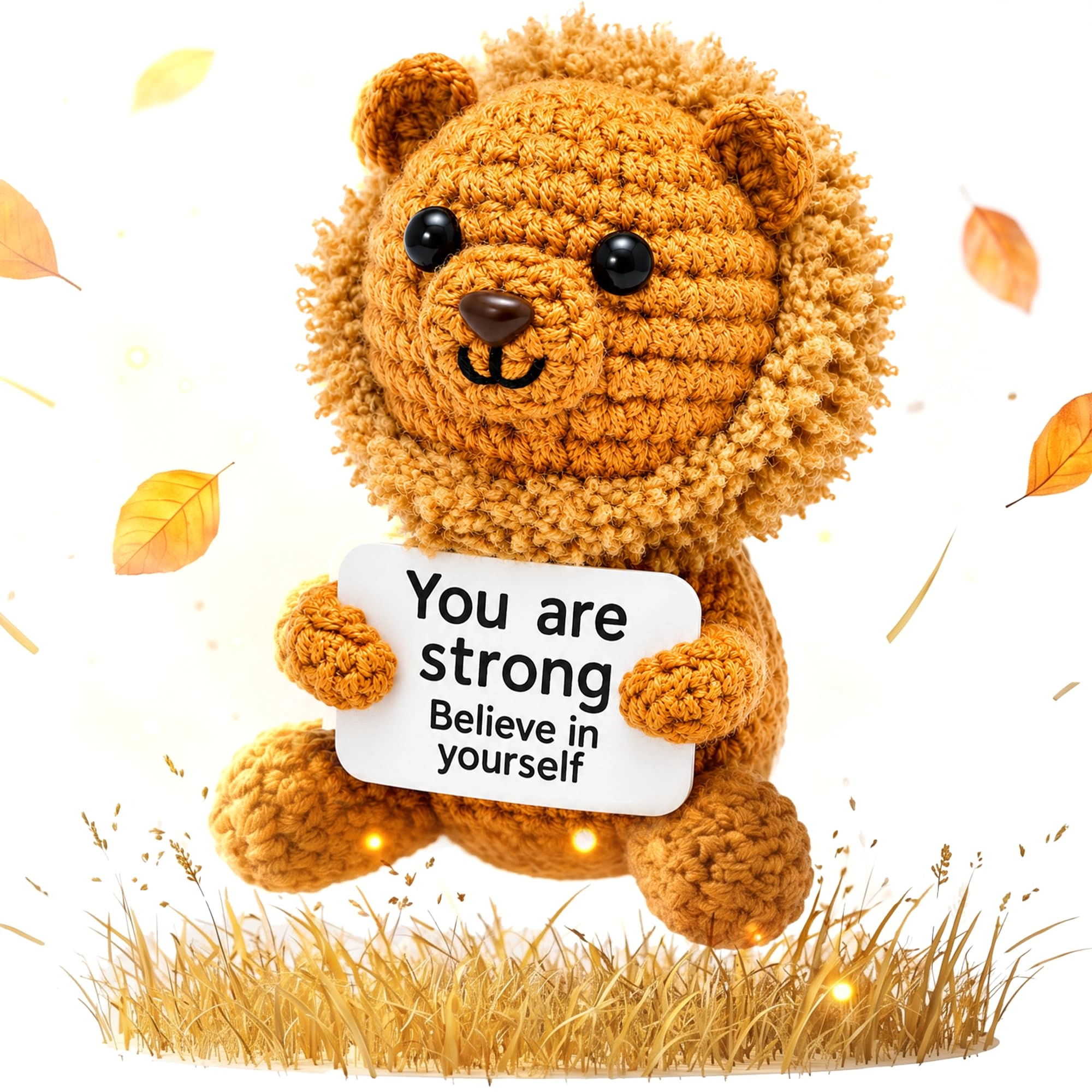 PICKLE BUDDIES Lion Emotional Support Crochet 14 cm Crochet