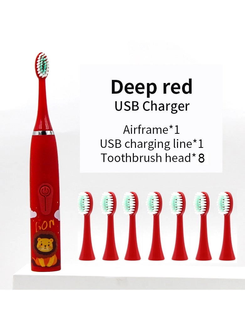 Electric Toothbrush - Children's Cartoon Pattern Ultrasonic