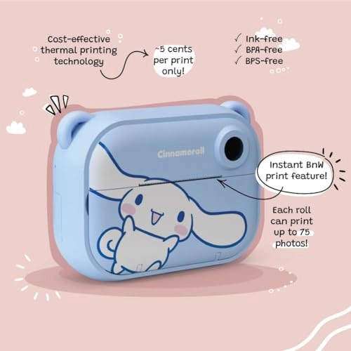 P Cinnamoroll - Instant Print 32GB Digital Camera Video Camcorder