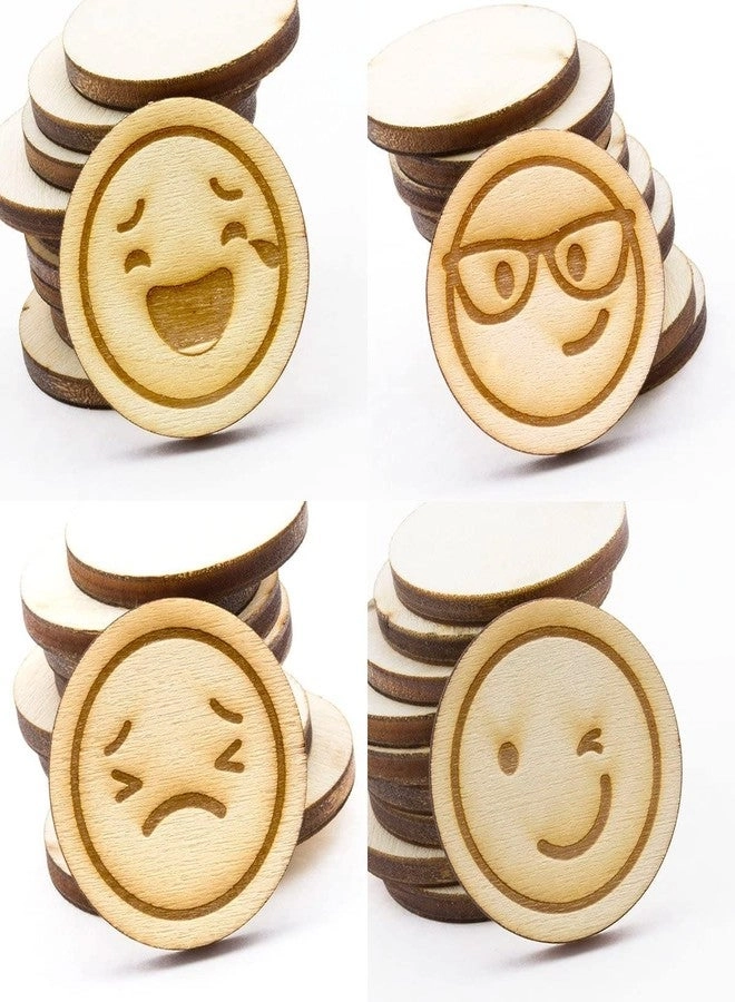 Wooden Emoji Token - 10 pcs