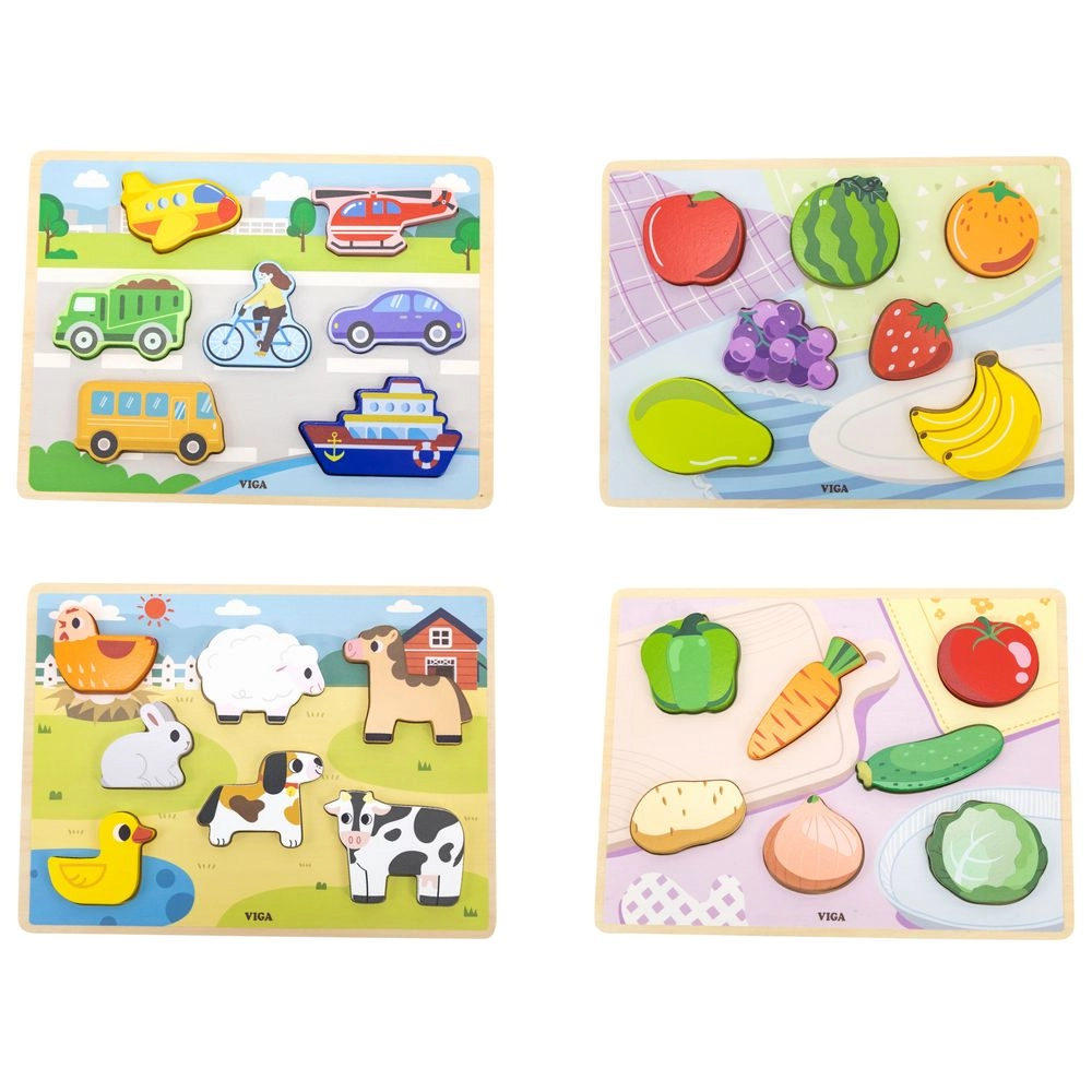 Farm Animals Block Puzzle - 18m+ 7 pieces