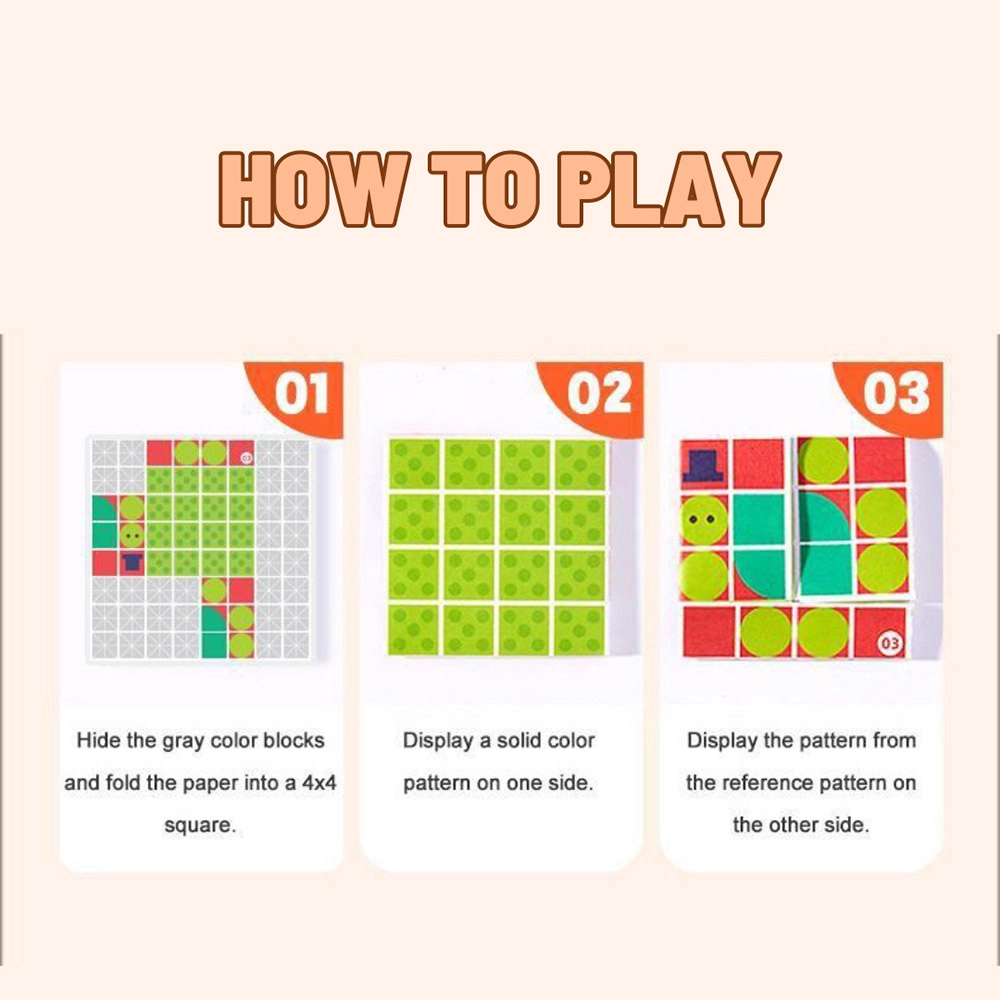 Origami Board Game - Level 3 50 diverse play sheets