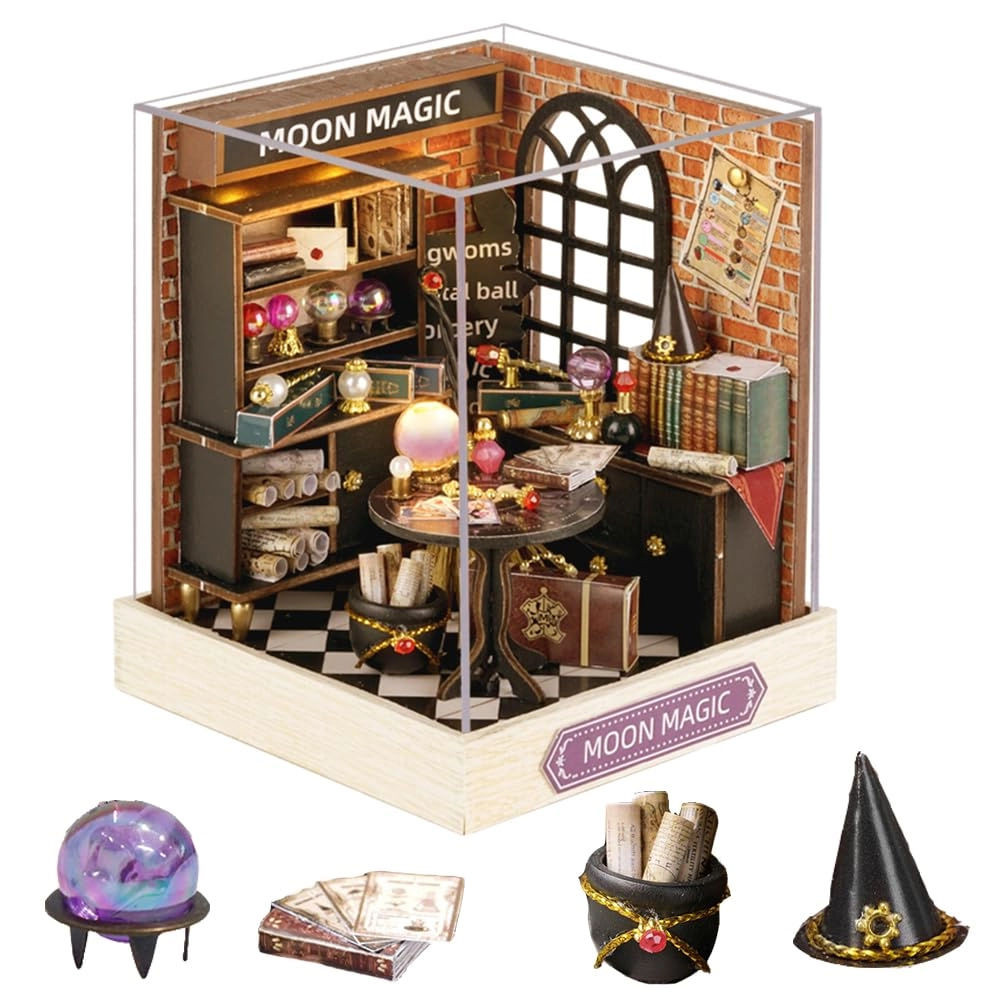 Miniature Wooden Dollhouse Furniture Kit - Creative Room 1:24