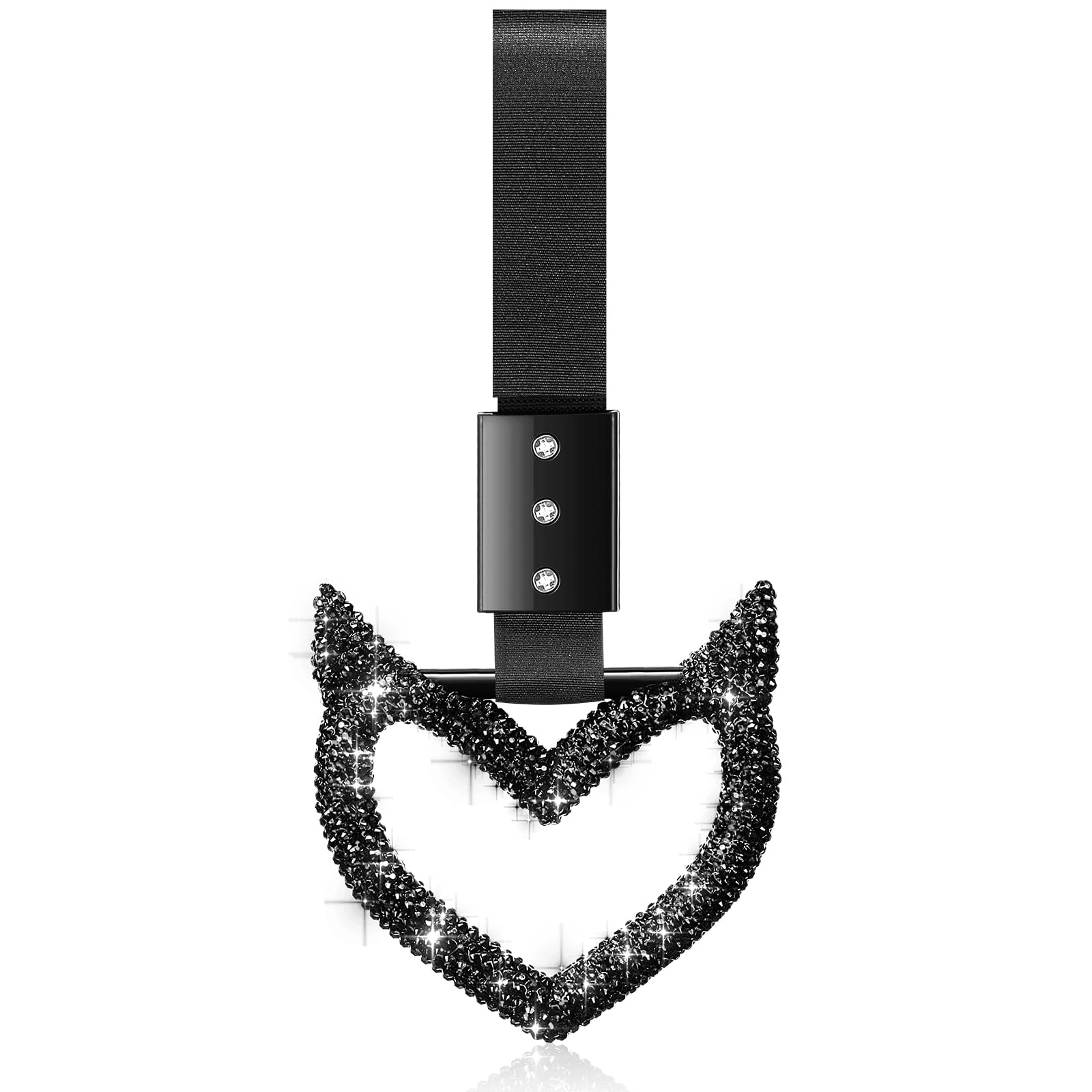 Fabbay Bling Heart Handle Ring - Black Devil Style