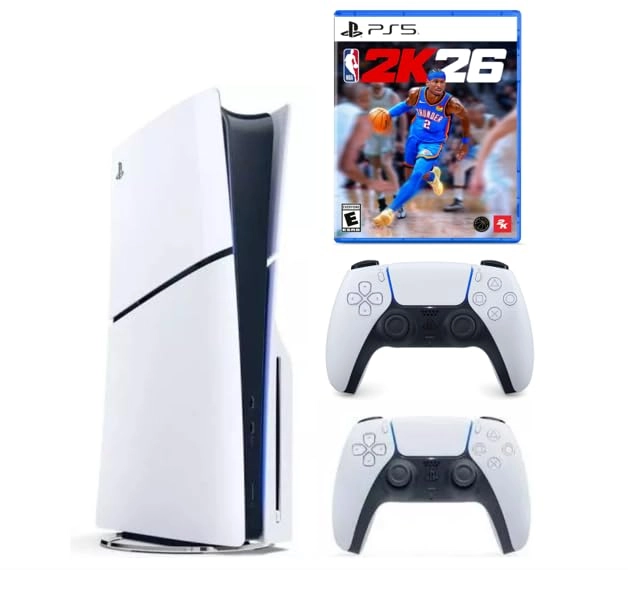 SIE PlayStation 5 Slim + Dualsense Controller + NBA 2K26