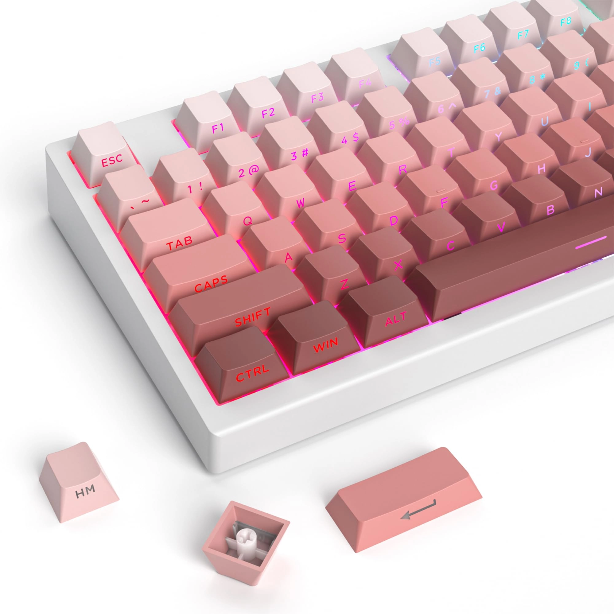 PBT Keycaps - 133 Keys Cherry Profile Double-shot
