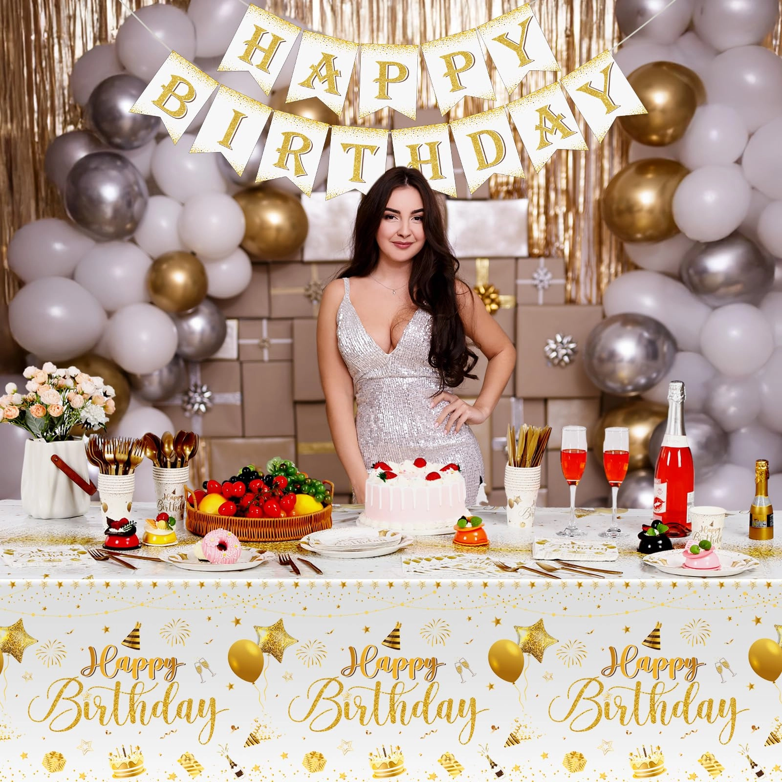 171 Pcs Happy Birthday Party Supplies