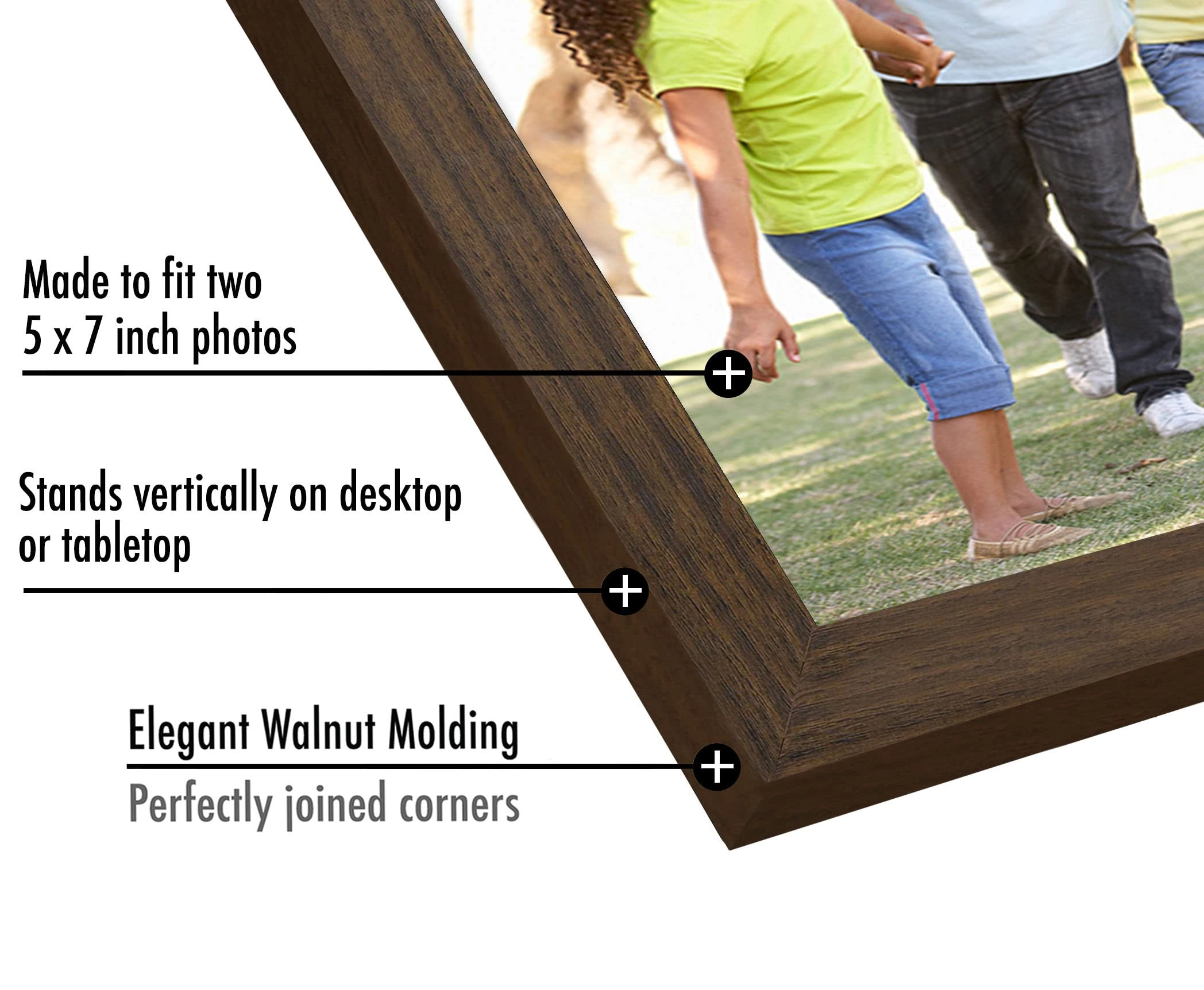 Hinged Picture Frame - 5x7 Two Displays