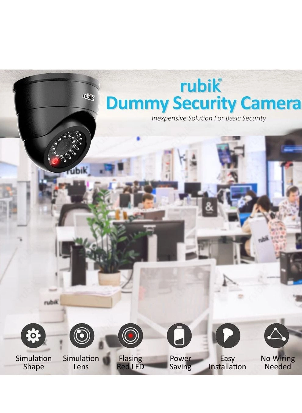 Dummy CCTV Dome Camera - Indoor
