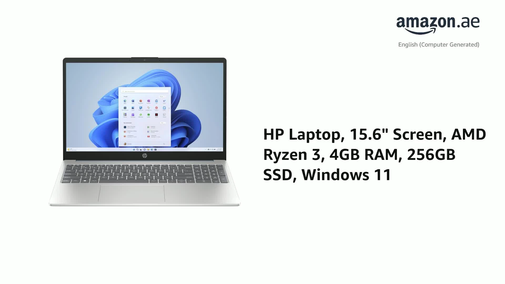 15-fc0046ne - 15.6'' Ryzen 3 4GB DDR5 256GB SSD