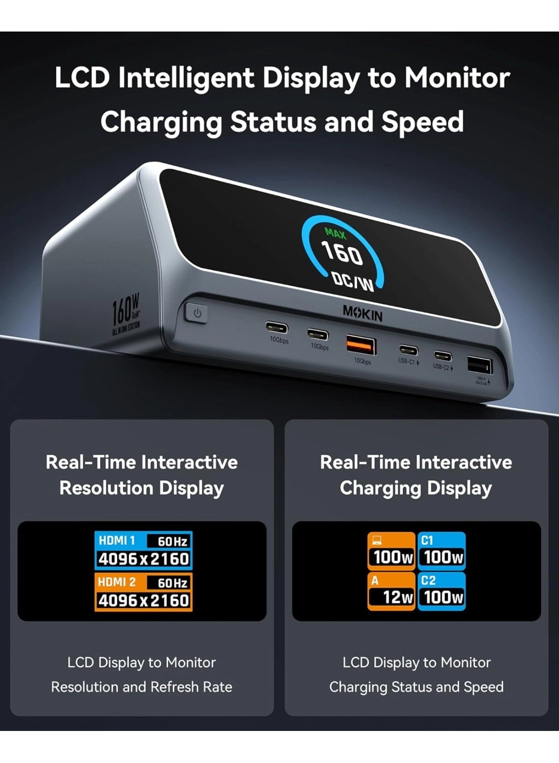 13-in-1 USB-C Docking Station - USB-C MacOS Windows