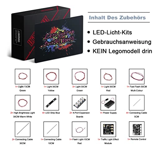 LED Light Set - remote control Compatible with Lego 76989 Tallneck