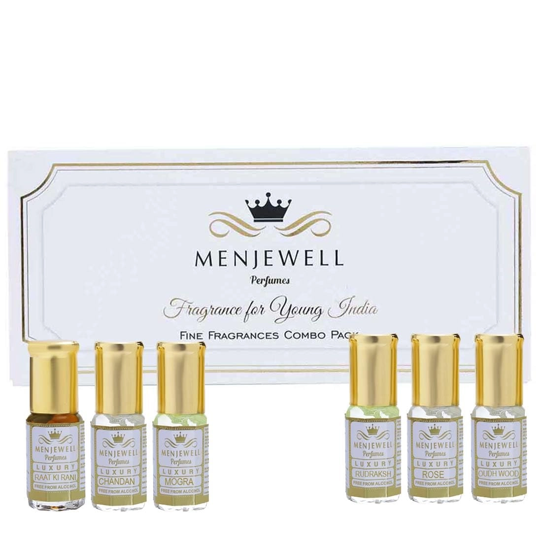 Menjewell Attar Gift Pack - Floral, Sandalwood 6