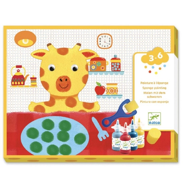 DJECO Sponge Painting Kit - 6+ years