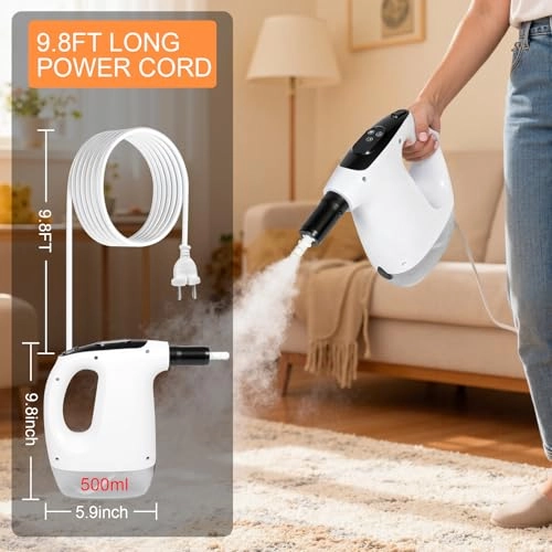 Steam Mop & Detachable Handheld Steam Cleaner - 370ML