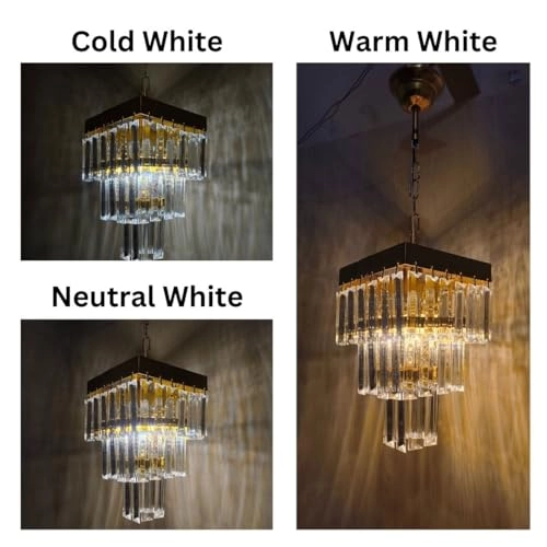 Square Shaped Modern Crystal Chandelier - 18 Inches (45.7 cm)