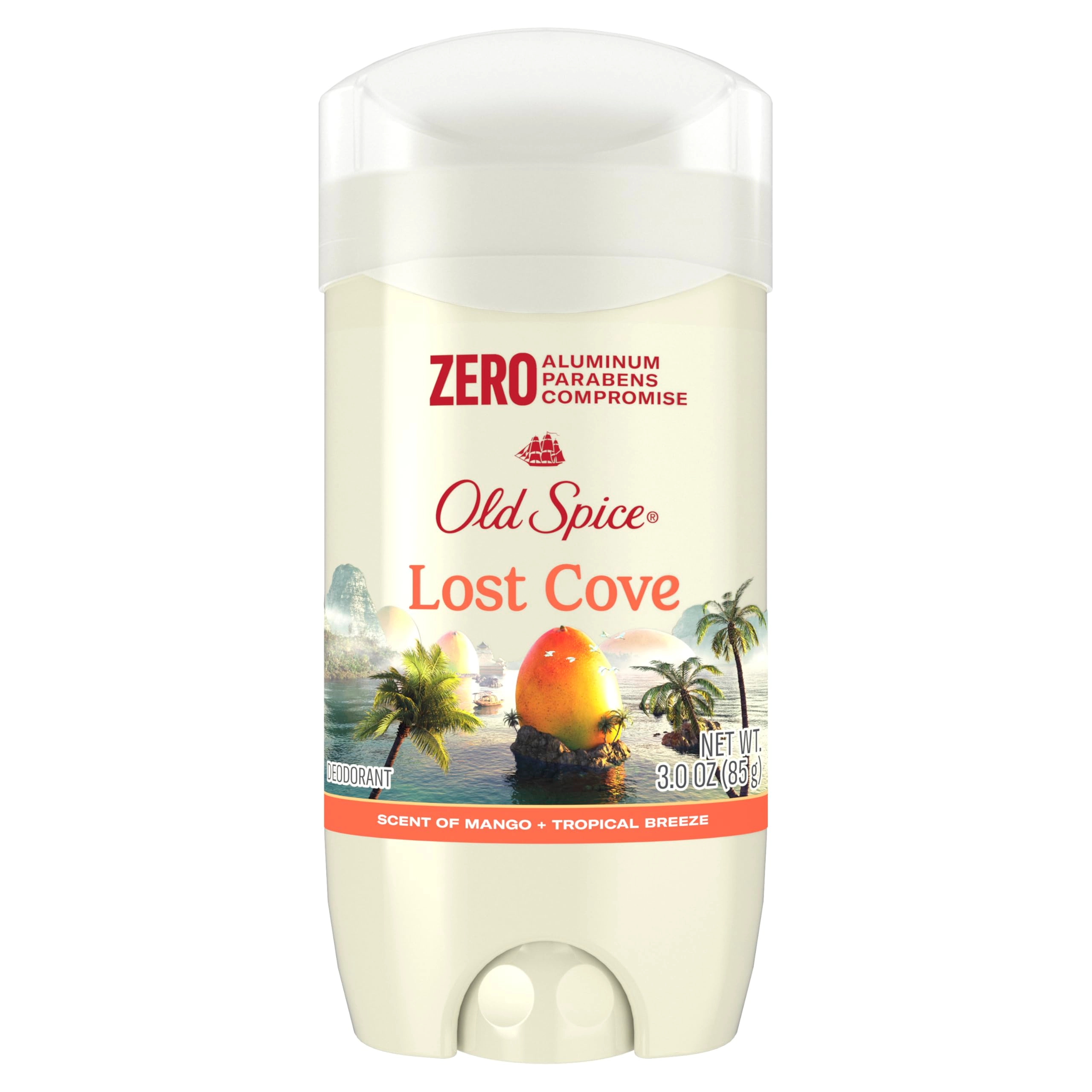 Procter & Gamble Aluminum Free Deodorant - Lost Cove with Mango + Tropical Breeze 2.88 ounces