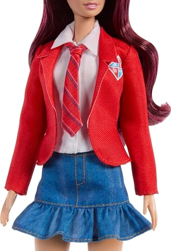 Roberta Doll - Plastic Long Red Hair Removable School Uniform Ages 3+