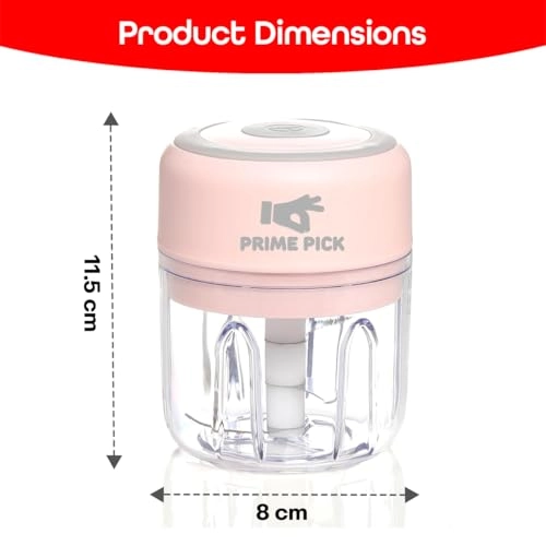 Mini Electric Garlic Chopper - 250ml USB Rechargeable