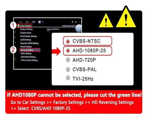 Rear View Parking Camera - Night Vision Wire
