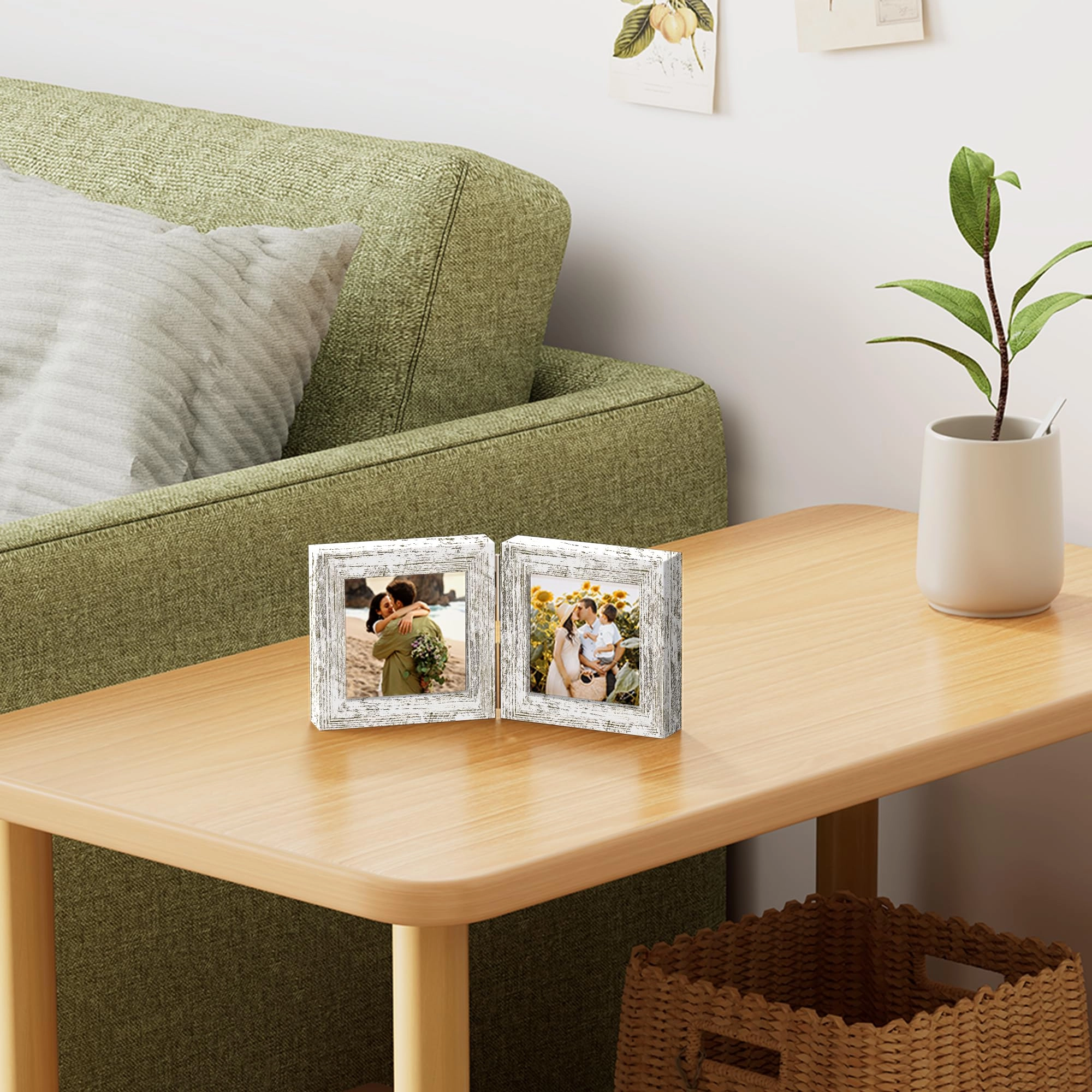 Double Picture Frame - 4x4 2.0 Count