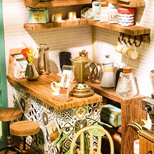 DIY Miniature Dollhouse Kit - Simon's Time Cafe
