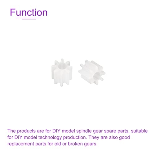 8 Teeth Plastic Gear - 30 Pack