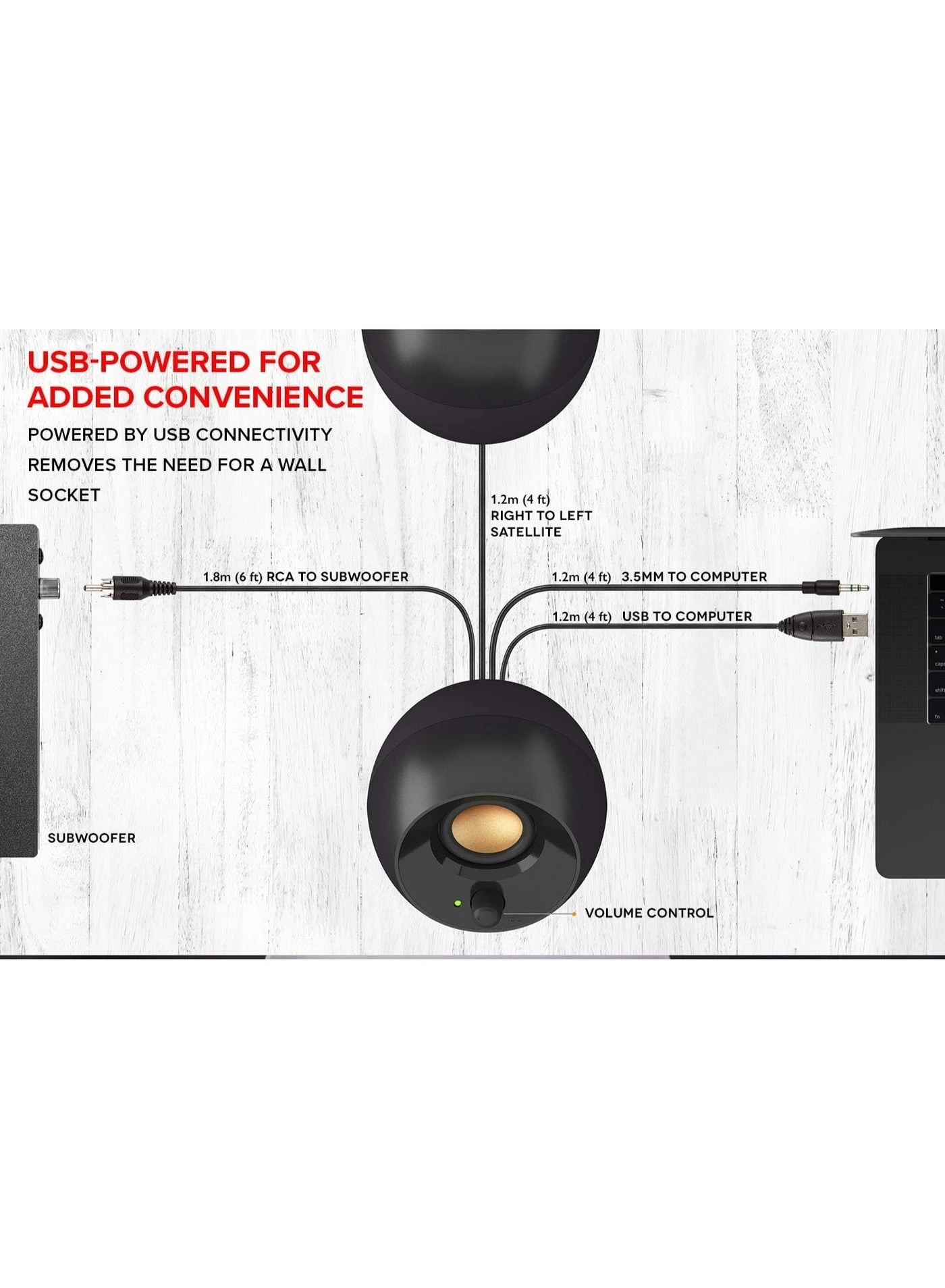 Pebble PlUS - 2.1 8W Rms