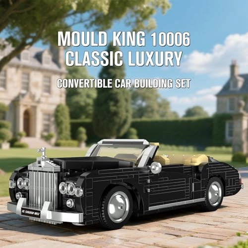 Classic Convertible Car Building Set - 1096pcs