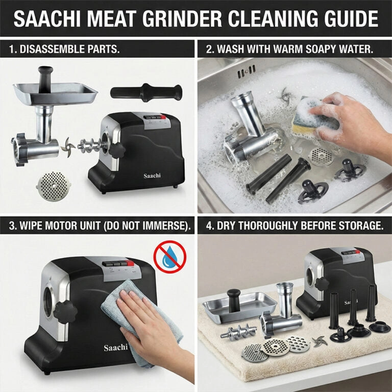 NL-MG-968 - Electric Meat Grinder 2 Speeds Stainless Steel Blades
